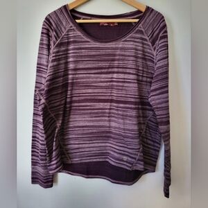 PRANA Striped Purple Women's Top